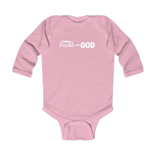 Infant Long Sleeve Graphic T-shirt - All Things are Possible with God