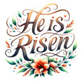 Watercolor Christian Easter Fabric Panel 6