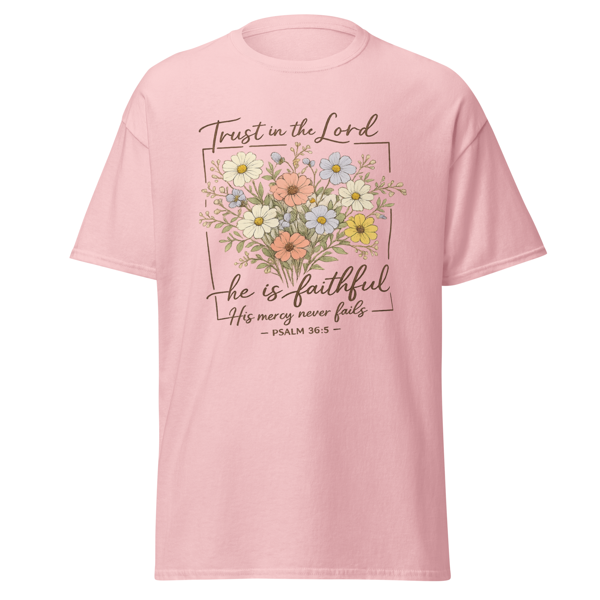 “Trust in the Lord – He Is Faithful” Christian T-Shirt