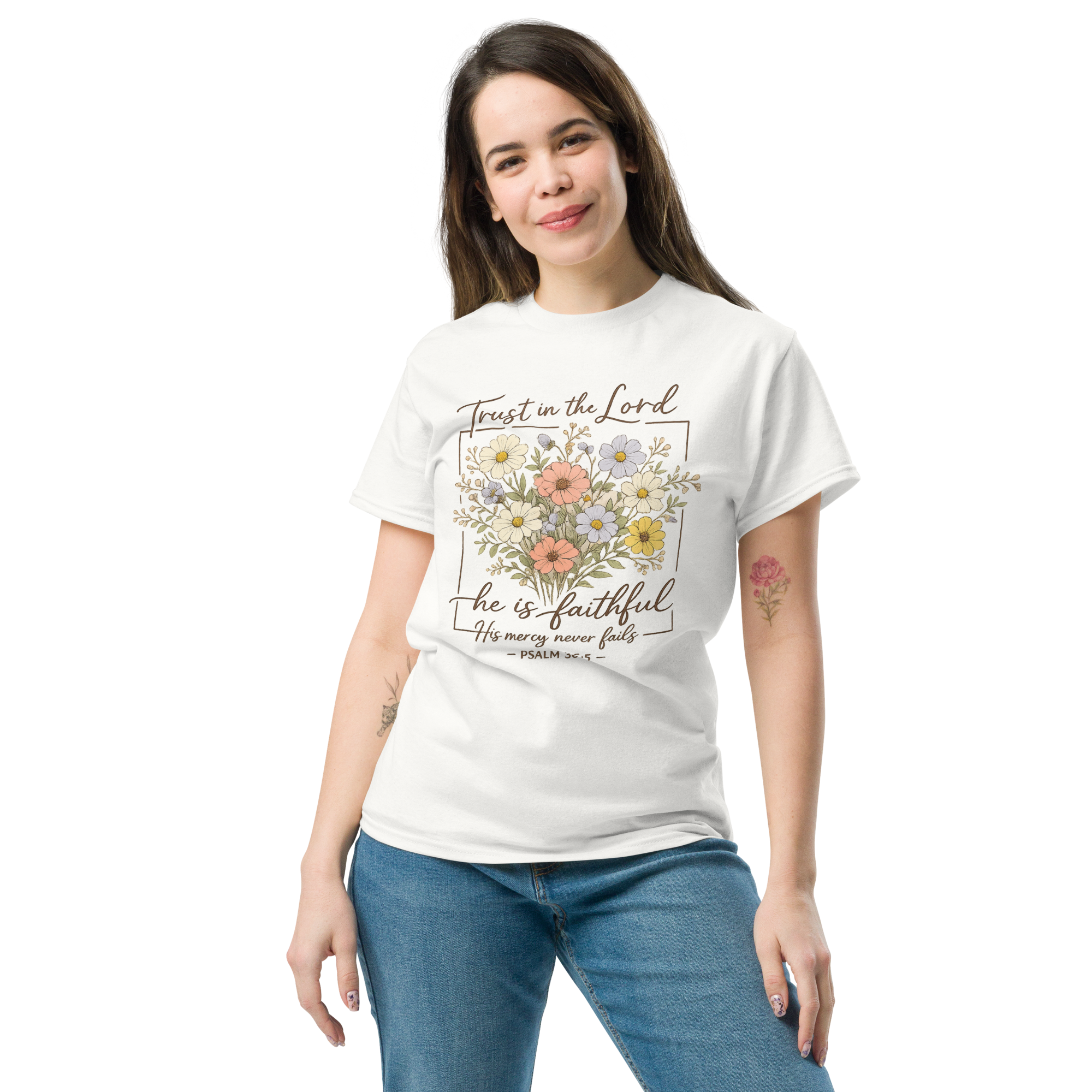“Trust in the Lord – He Is Faithful” Christian T-Shirt